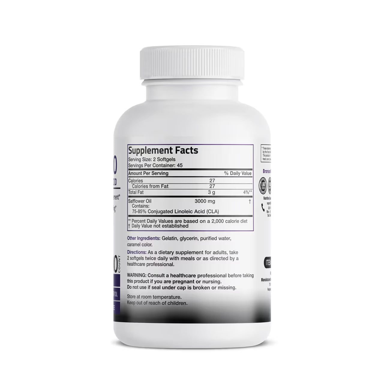 Conjugated Linoleic Acid (CLA) 3000 90 Softgels