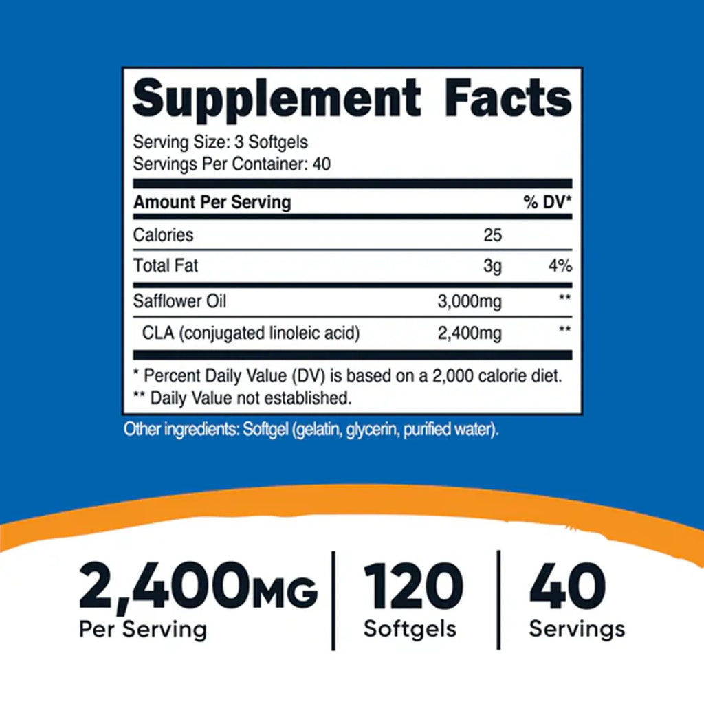 CLA 2400 mg 120 Capsules
