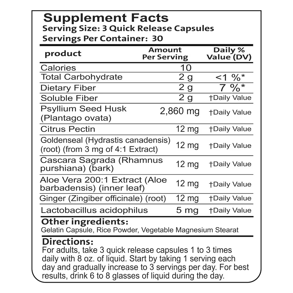 Colon Cleanse 90 Capsules