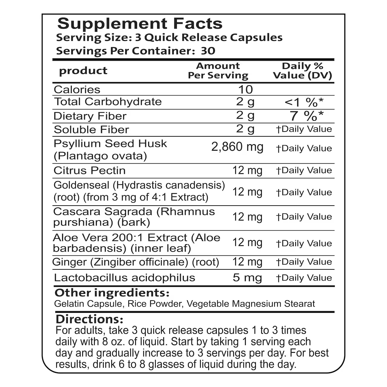Colon Cleanse 90 Capsules