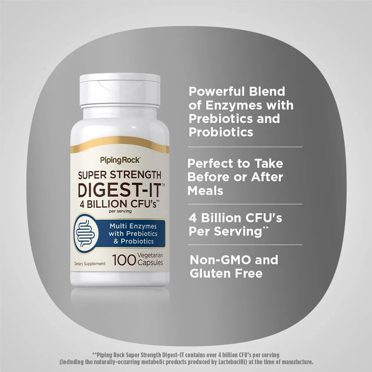 Digest-It 4 BILLION CFU 100 Capsules