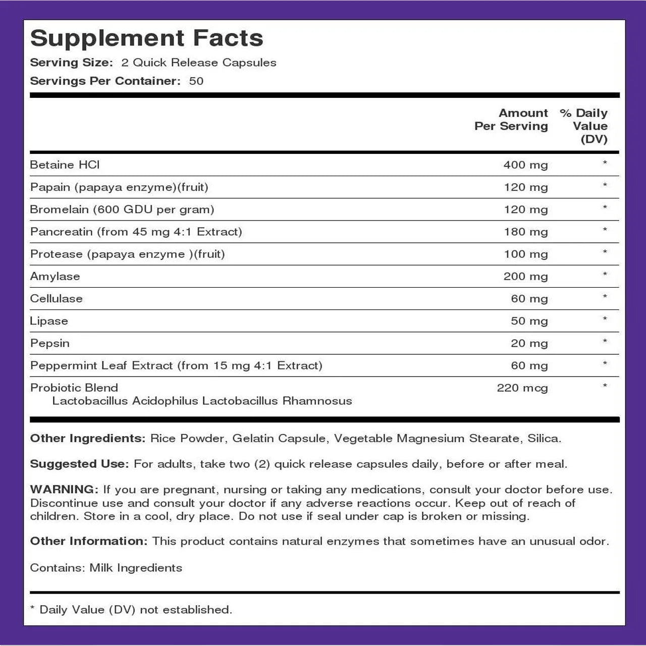 Digest-It 4 BILLION CFU 100 Capsules