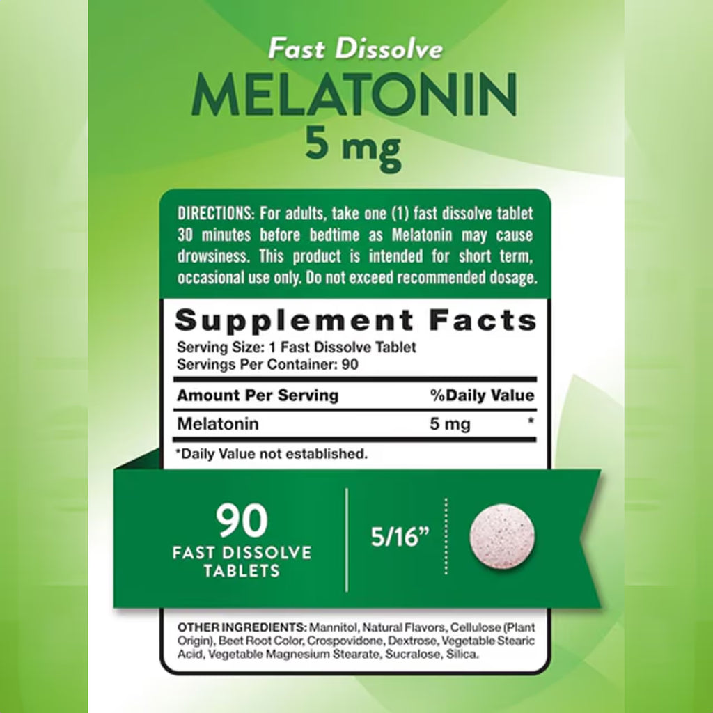 Fast Dissolve Melatonin 12 mg 120 Tablets