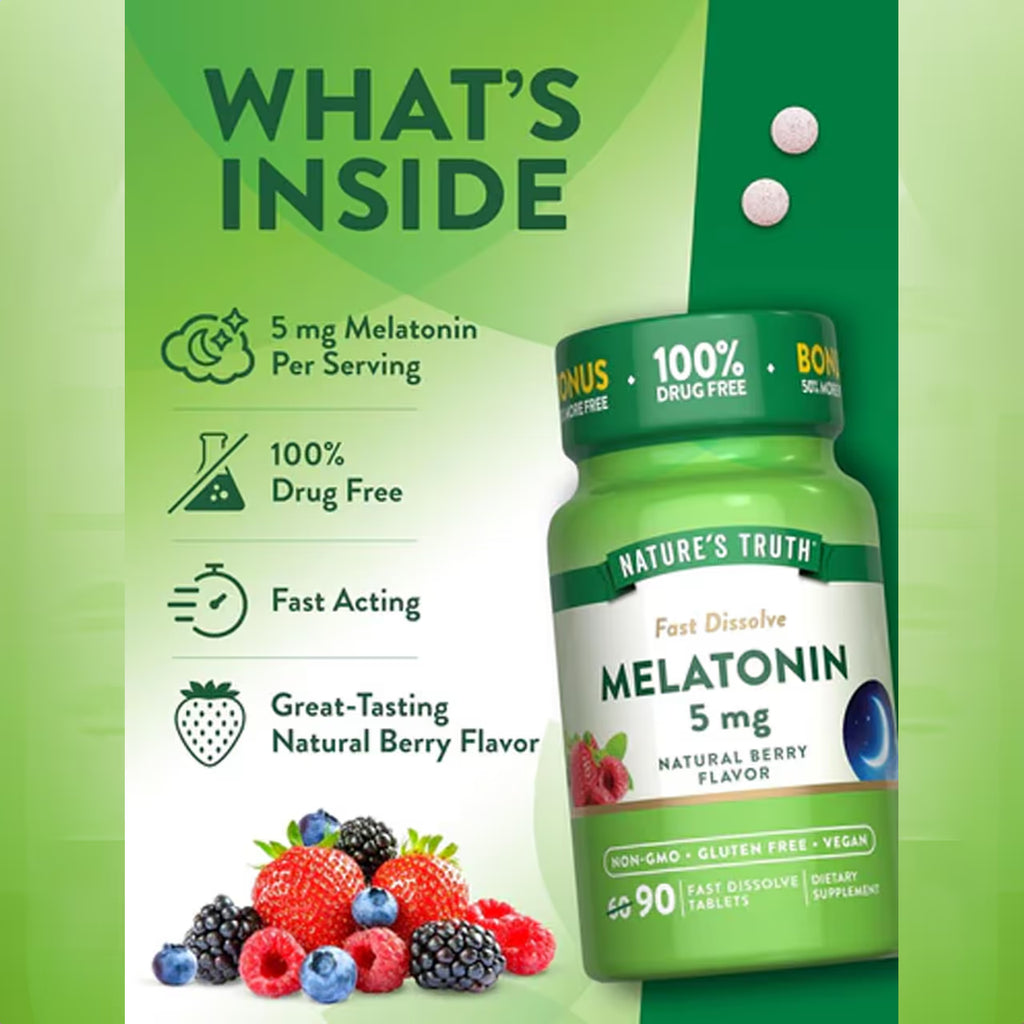 Fast Dissolve Melatonin 12 mg 120 Tablets