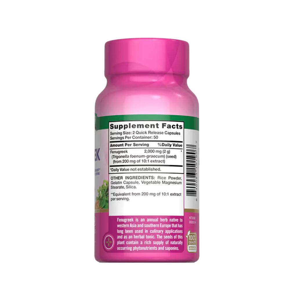 Fenugreek 2000 mg 100 Capsules