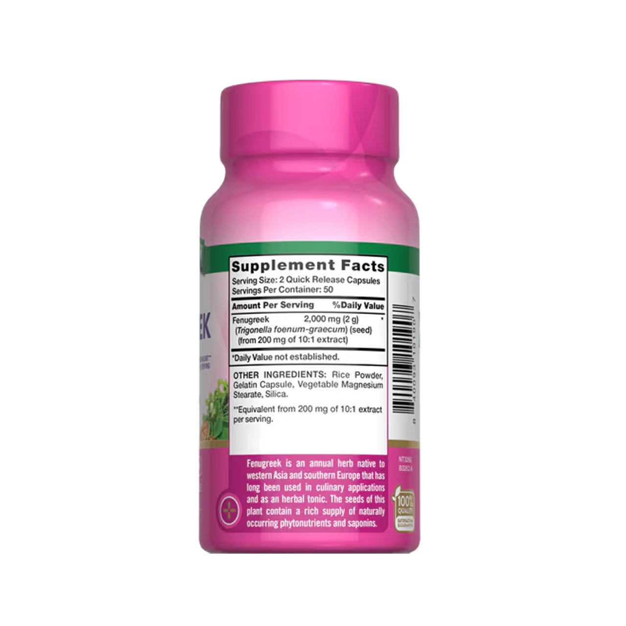 Fenugreek 2000 mg 100 Capsules