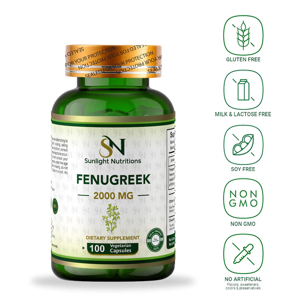 Fenugreek 2000 mg 100 Capsules