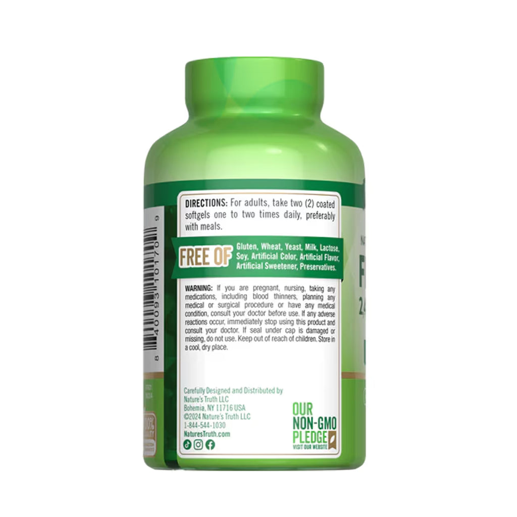 Fish Oil 2400 mg 720 mg Omega-3 90 Softgels