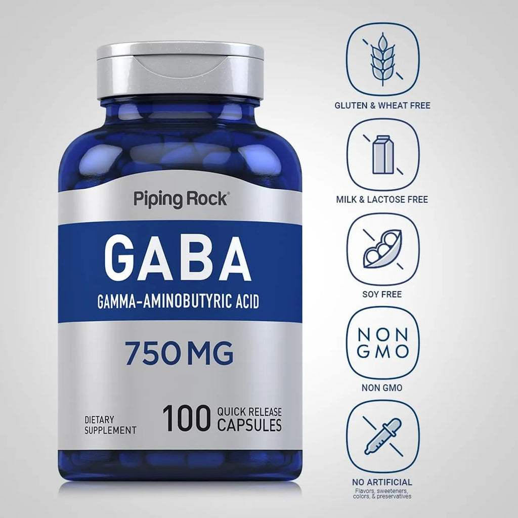 GABA 750 مجم 100 كبسولة