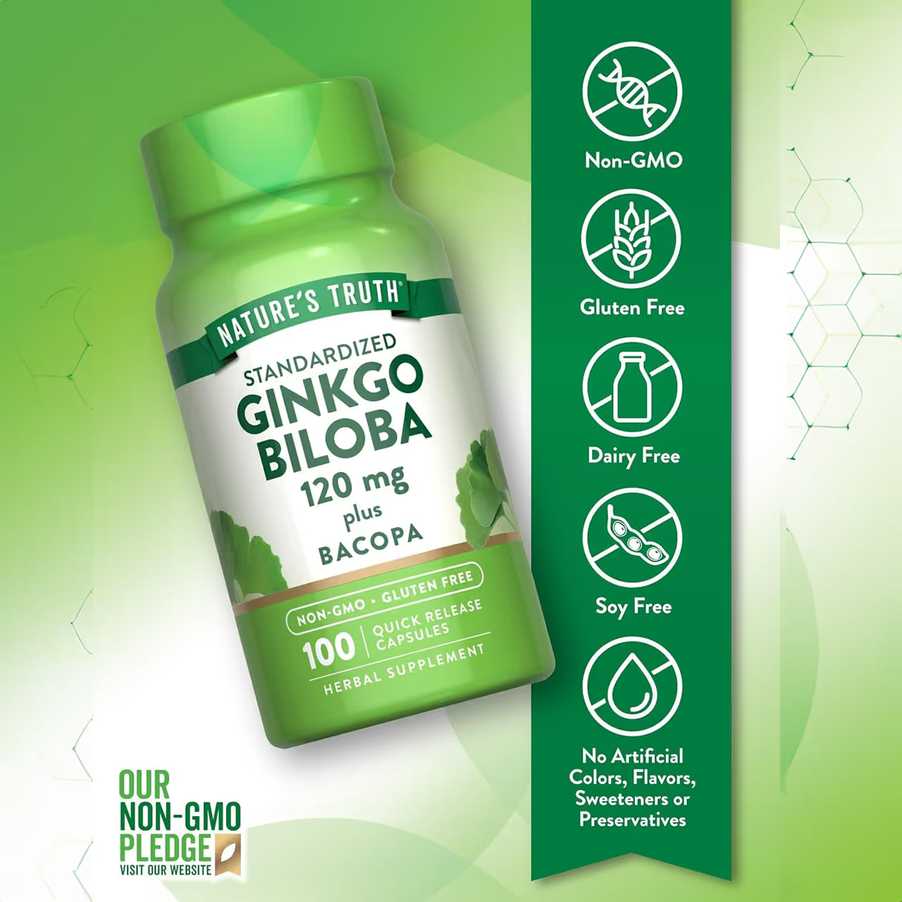 Ginkgo Biloba 120 mg 100 Capsules