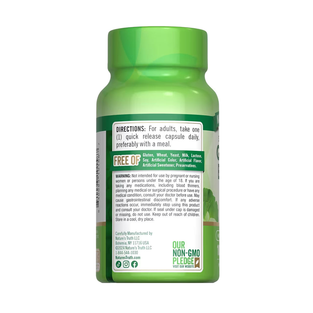 Ginkgo Biloba 120 mg 100 Capsules