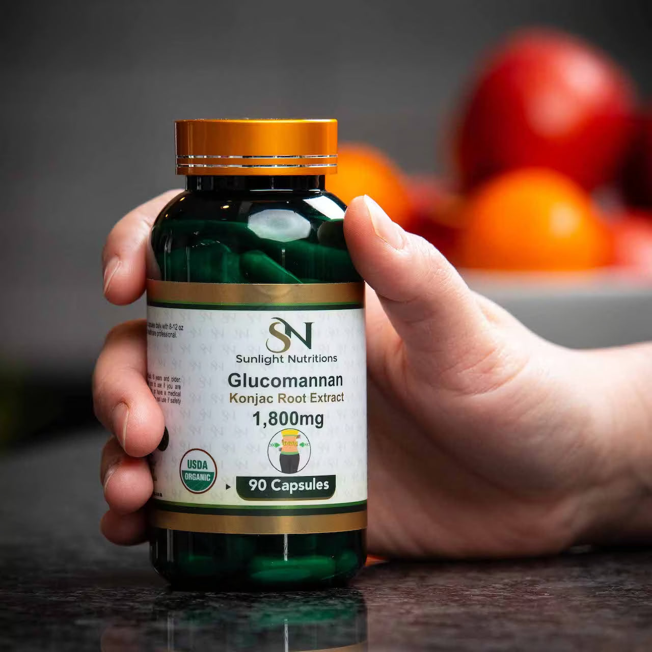 Glucomannan 1800 mg 90 Capsules