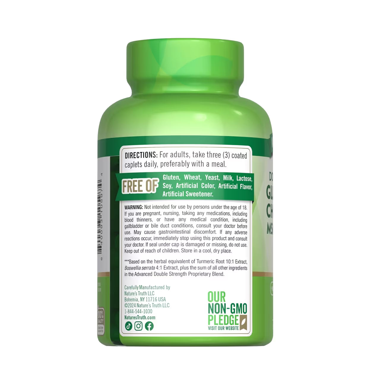Glucosamine Chondroitin MSM & Turmeric Complex 90 Coated Caplets