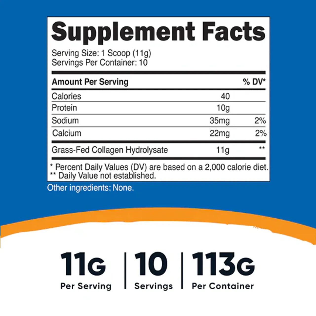 Grass-Fed Collagen Hydrolysate Powder 113 G