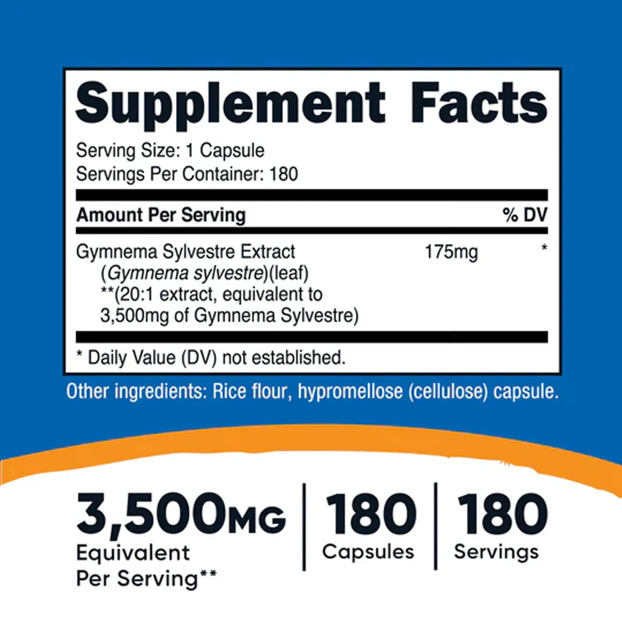 Gymnema Sylvestre Extract 3500 mg 180 Capsules