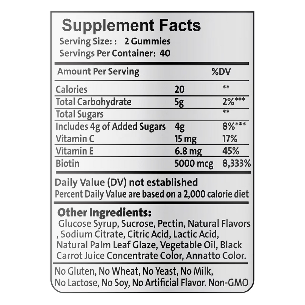 Hair, Skin, & Nails Gummies 80 gummies