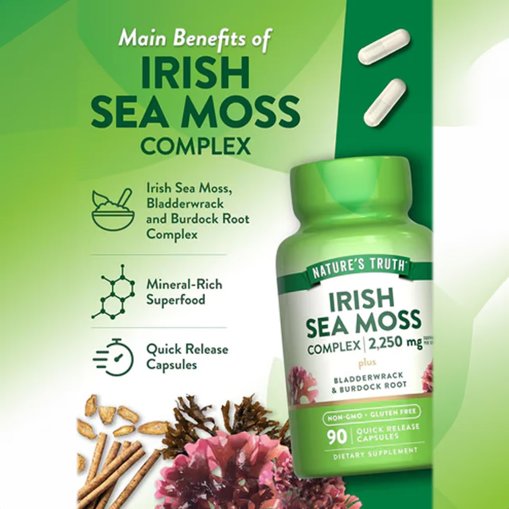 Irish Sea Moss 2250 mg 90 Capsules