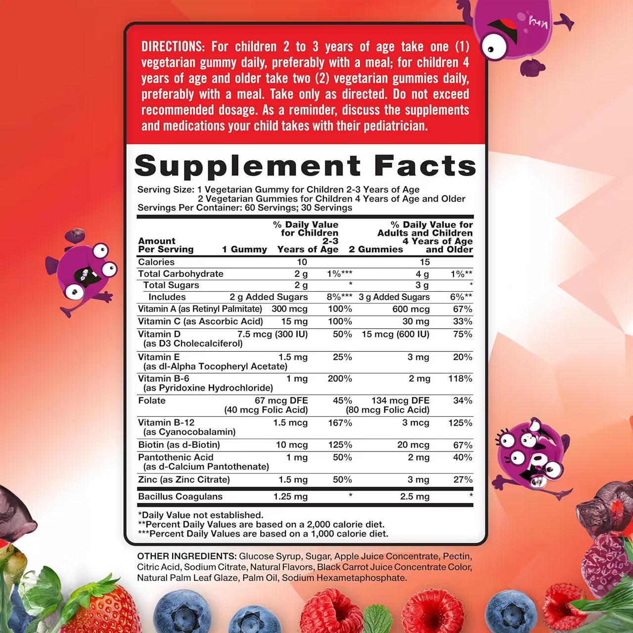 Kid’s Multivitamin + Probiotic 60 Gummies