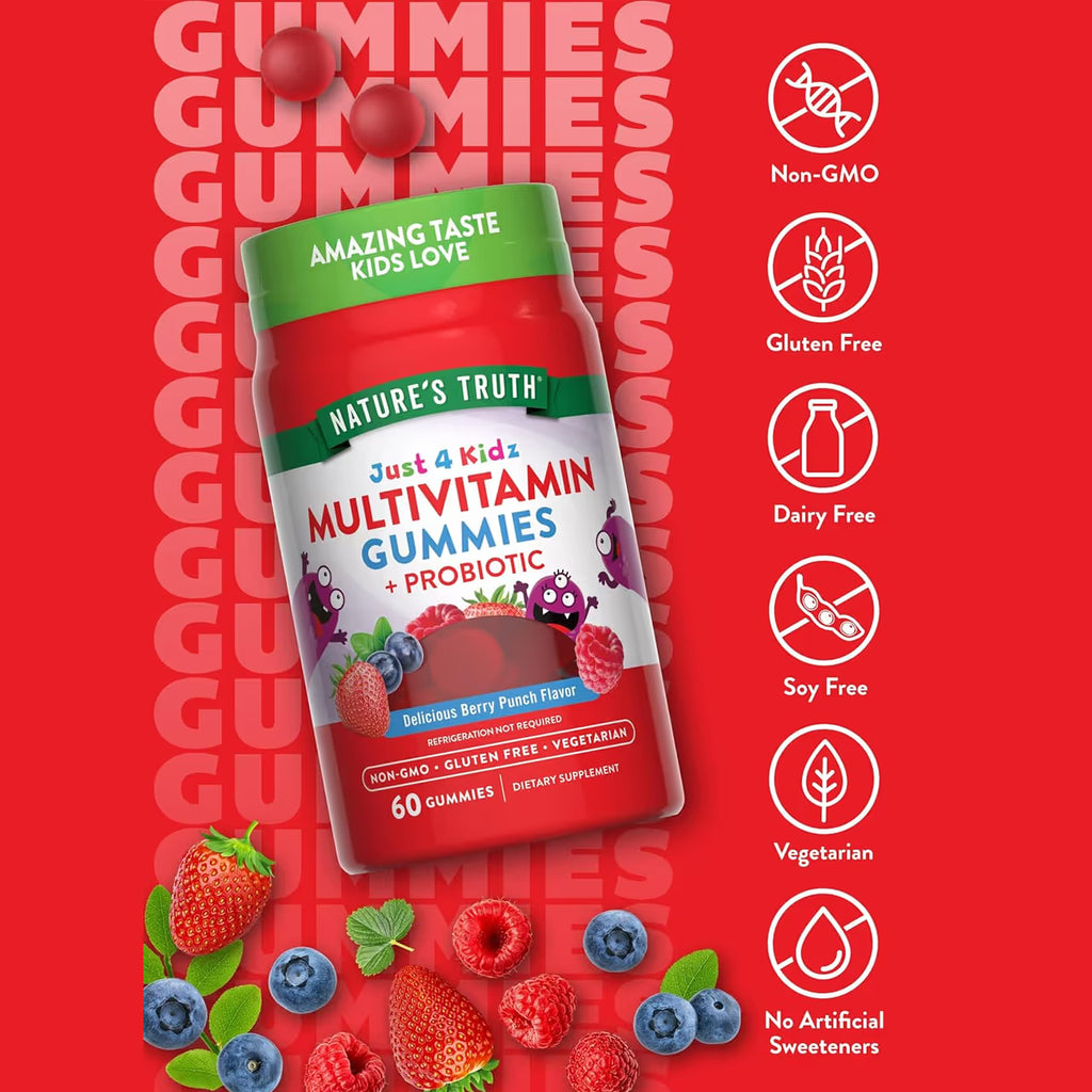Kid’s Multivitamin + Probiotic 60 Gummies