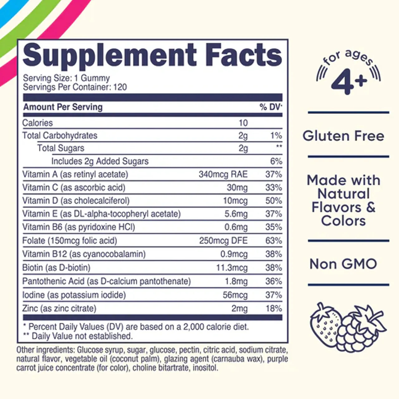 Kids Multivitamin Gummies 120 mg