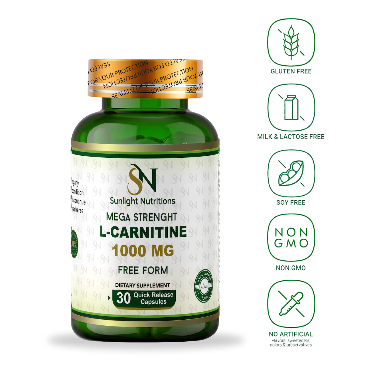 L-Carnitine 1000 mg 30 Capsules
