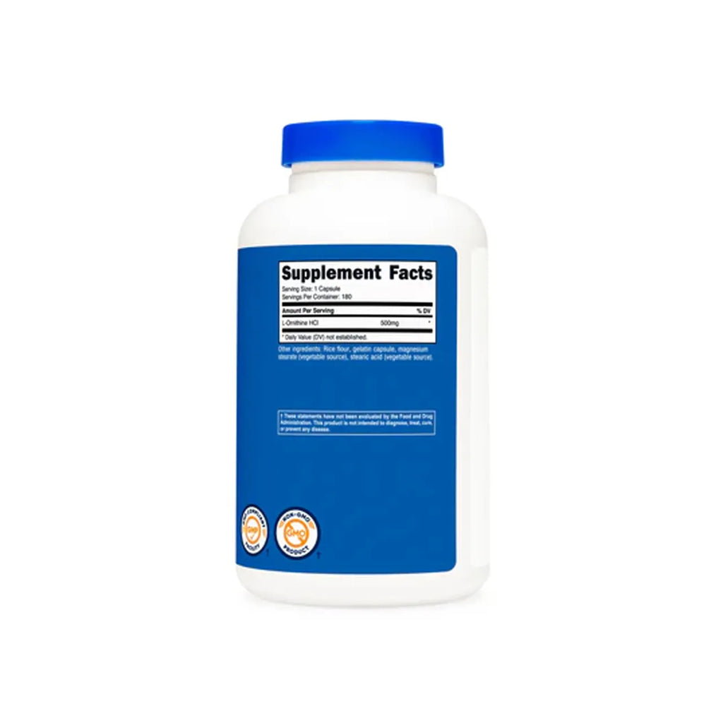 L-Ornithine 500 mg 180 Capsules