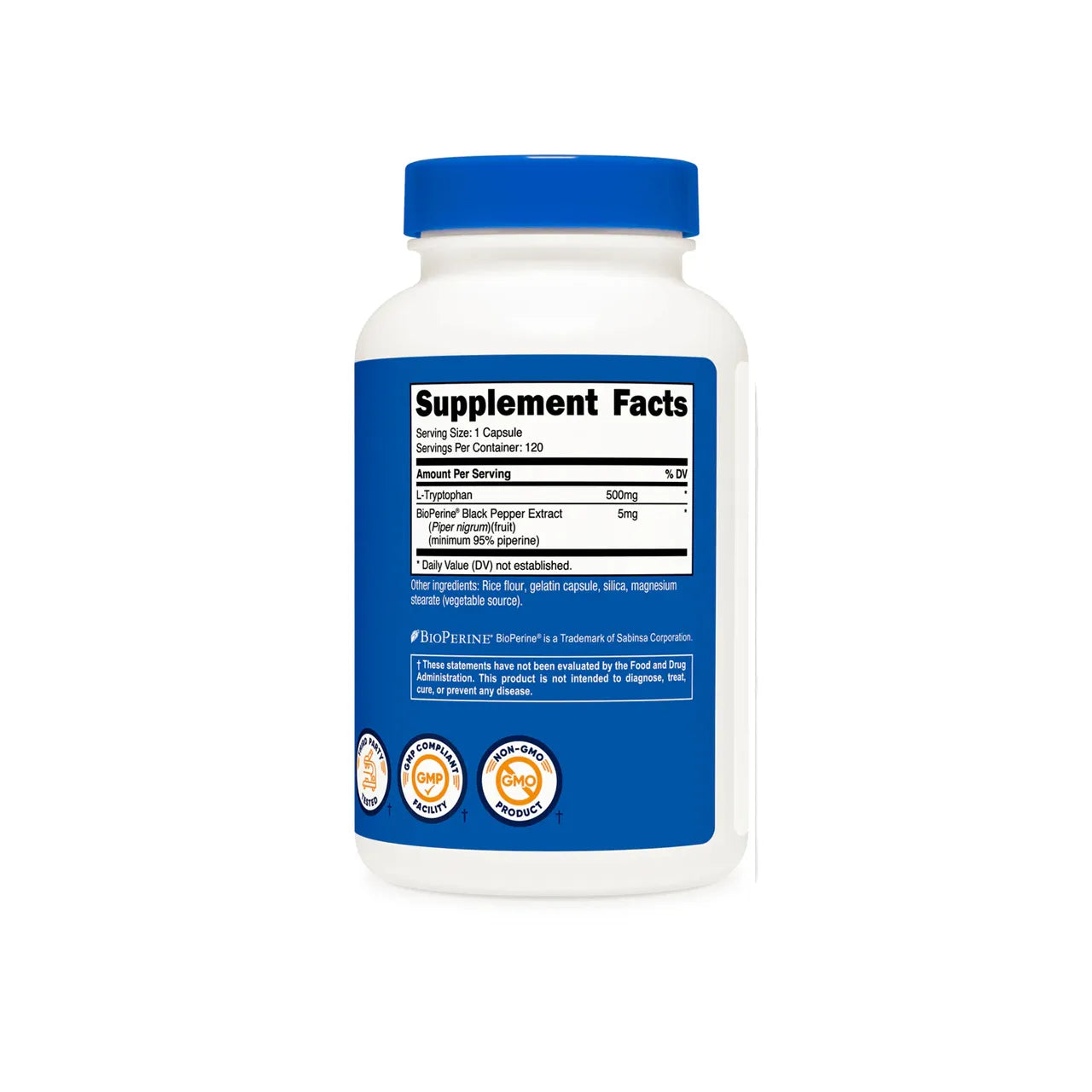 L-Tryptophan 500 mg 120 Capsules