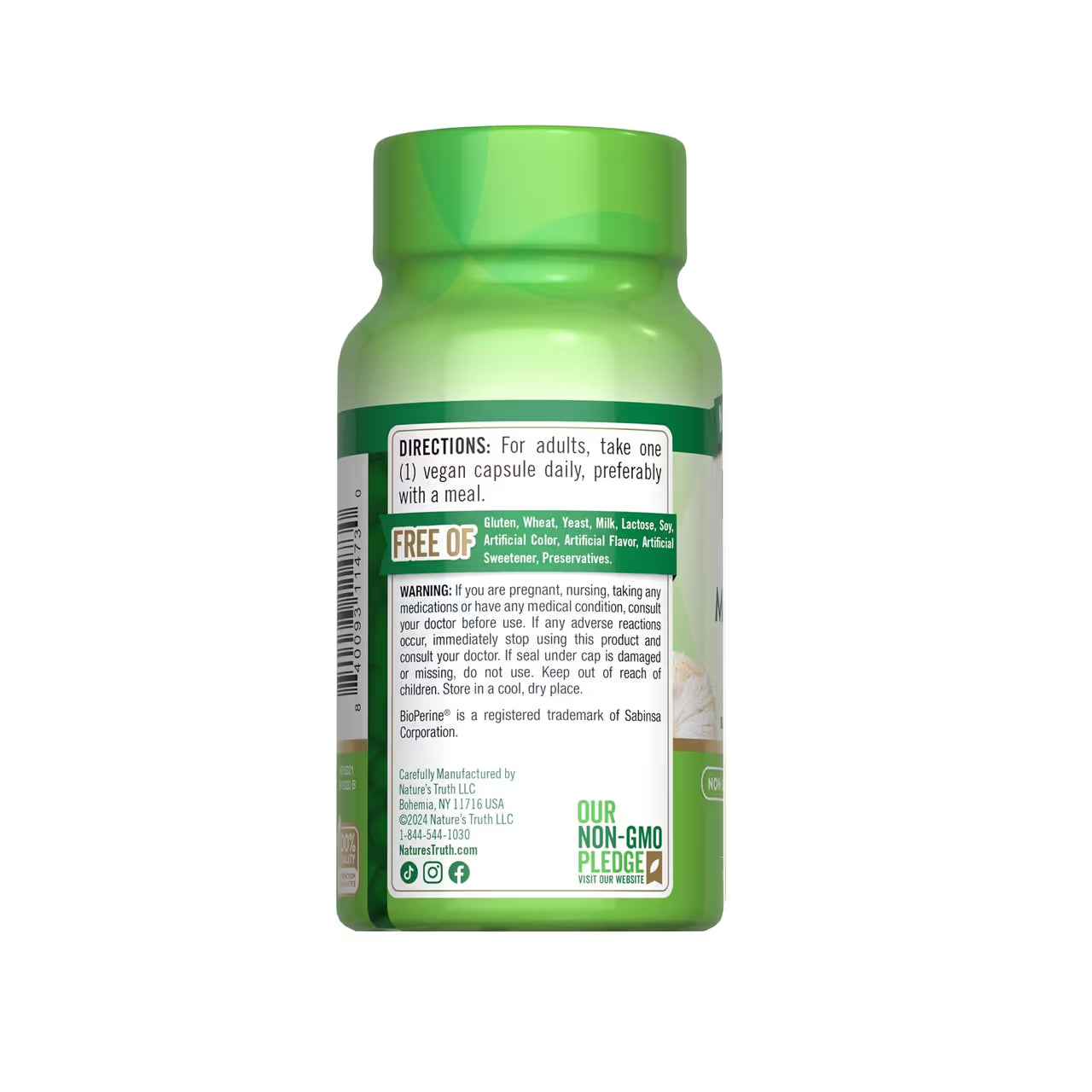 Lion’s Mane 2100 mg 50 Capsules
