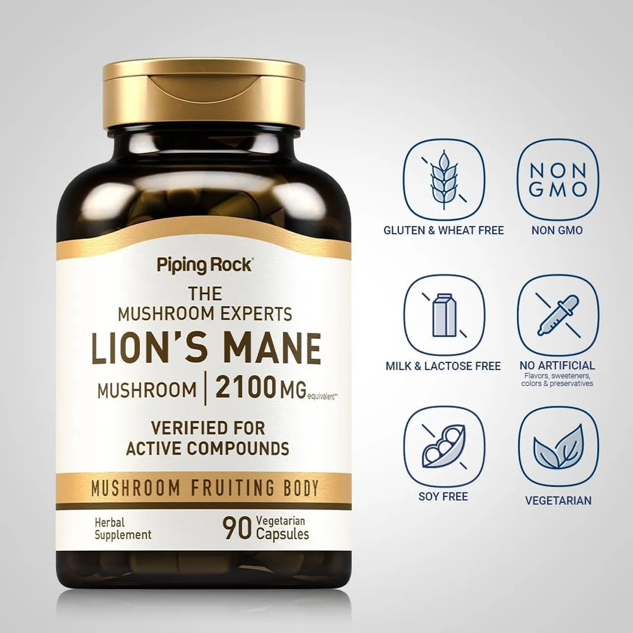 كبسولات Lion's Mane 2100 ملغ 90 كبسولة