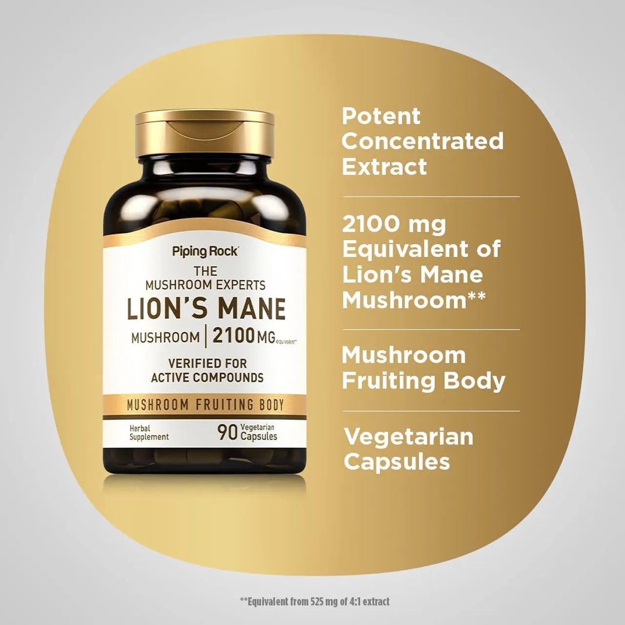 كبسولات Lion's Mane 2100 ملغ 90 كبسولة