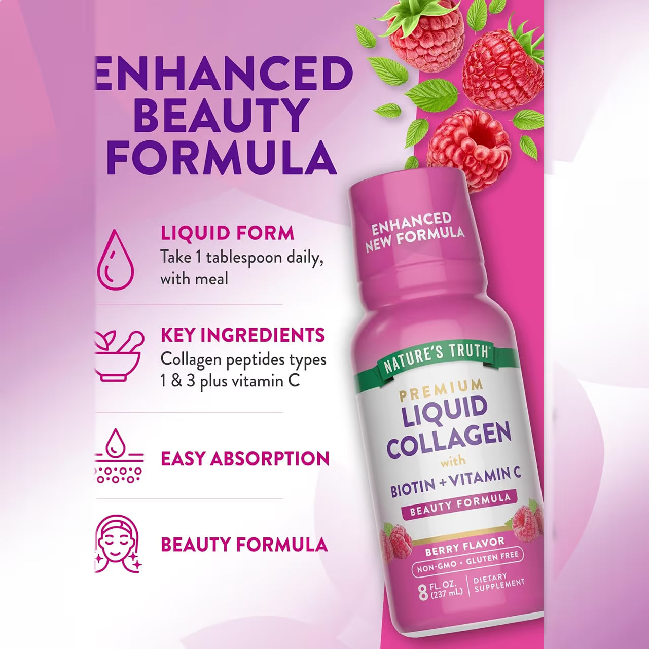 Liquid Collagen 1400 mg Type I & III 237 ML
