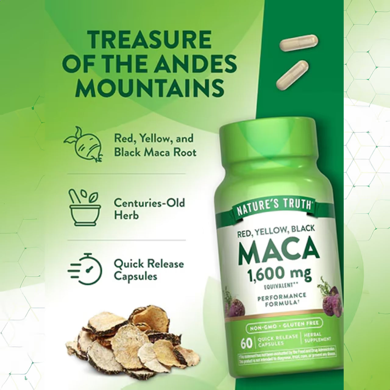 Maca 1600 mg 60 Capsules