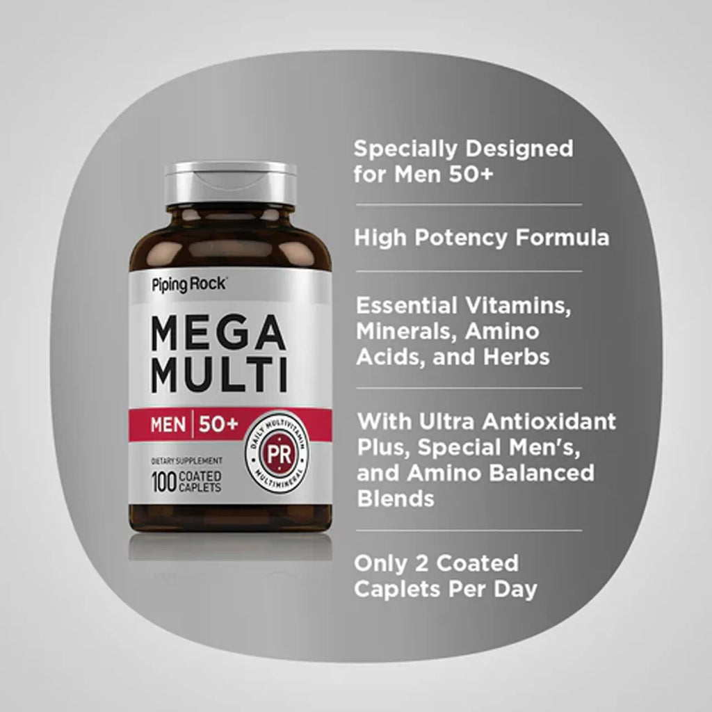 Mega Multi Men 50+ 100 Coated Caplets