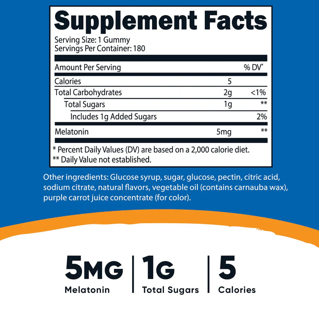 Melatonin 5 MG 180 Gummies