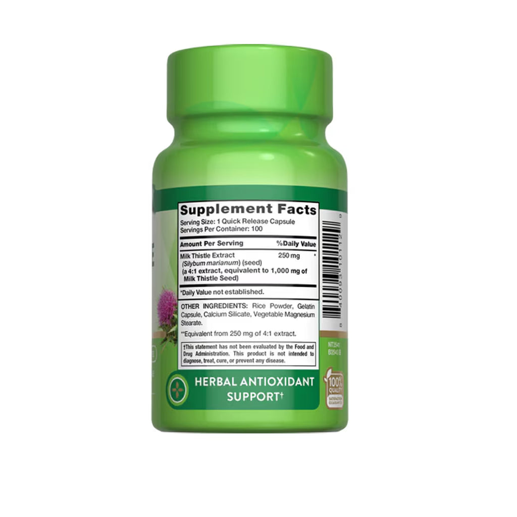 Milk Thistle 1000 mg 100 Capsules