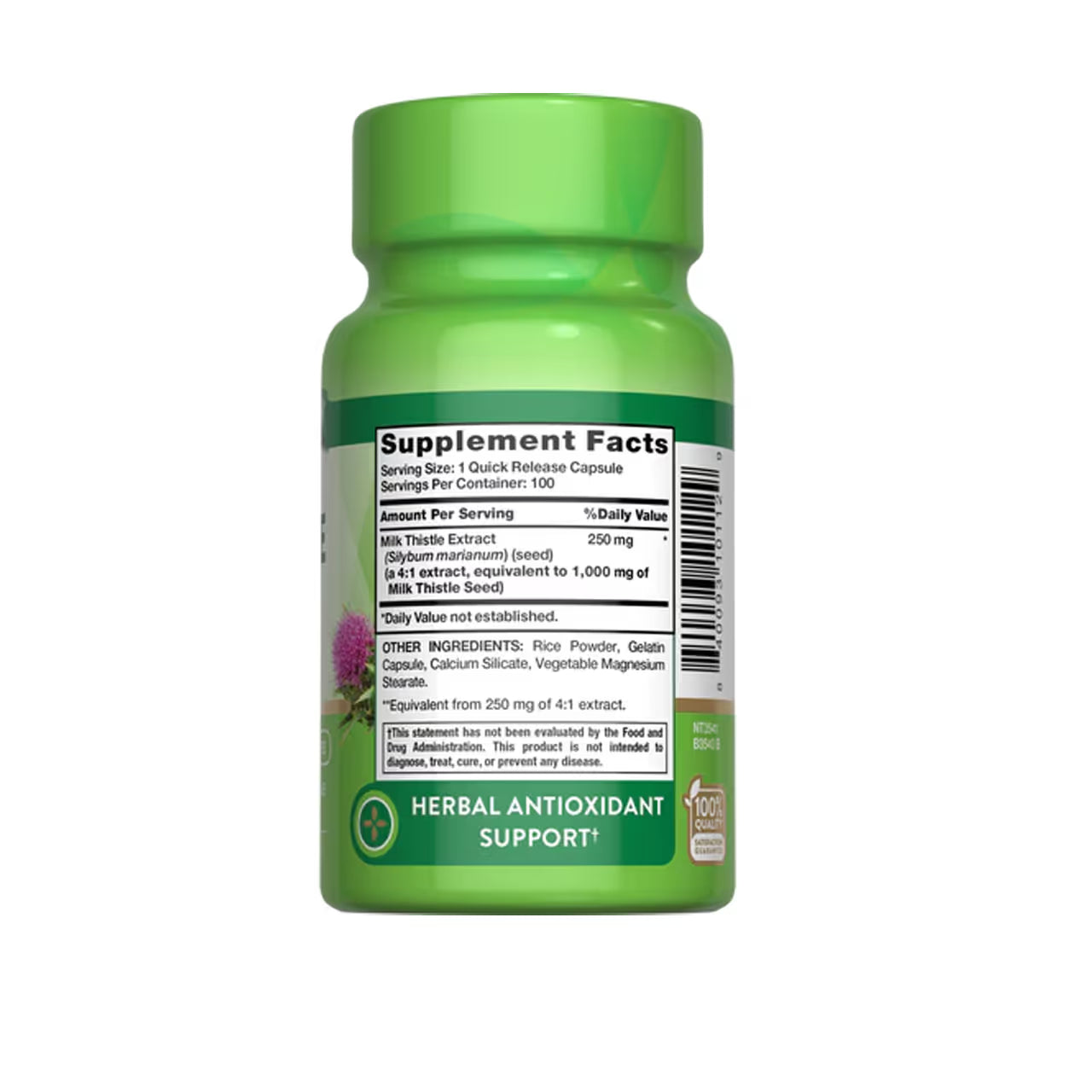 Milk Thistle 1000 mg 100 Capsules