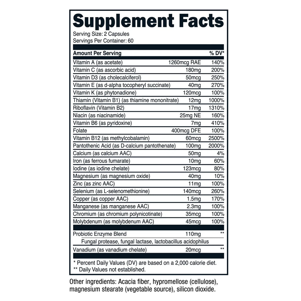 Multivitamin 120 Capsules