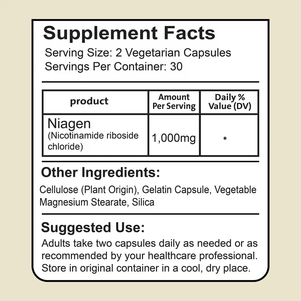 NAD+ 1000 mg 60 Capsules