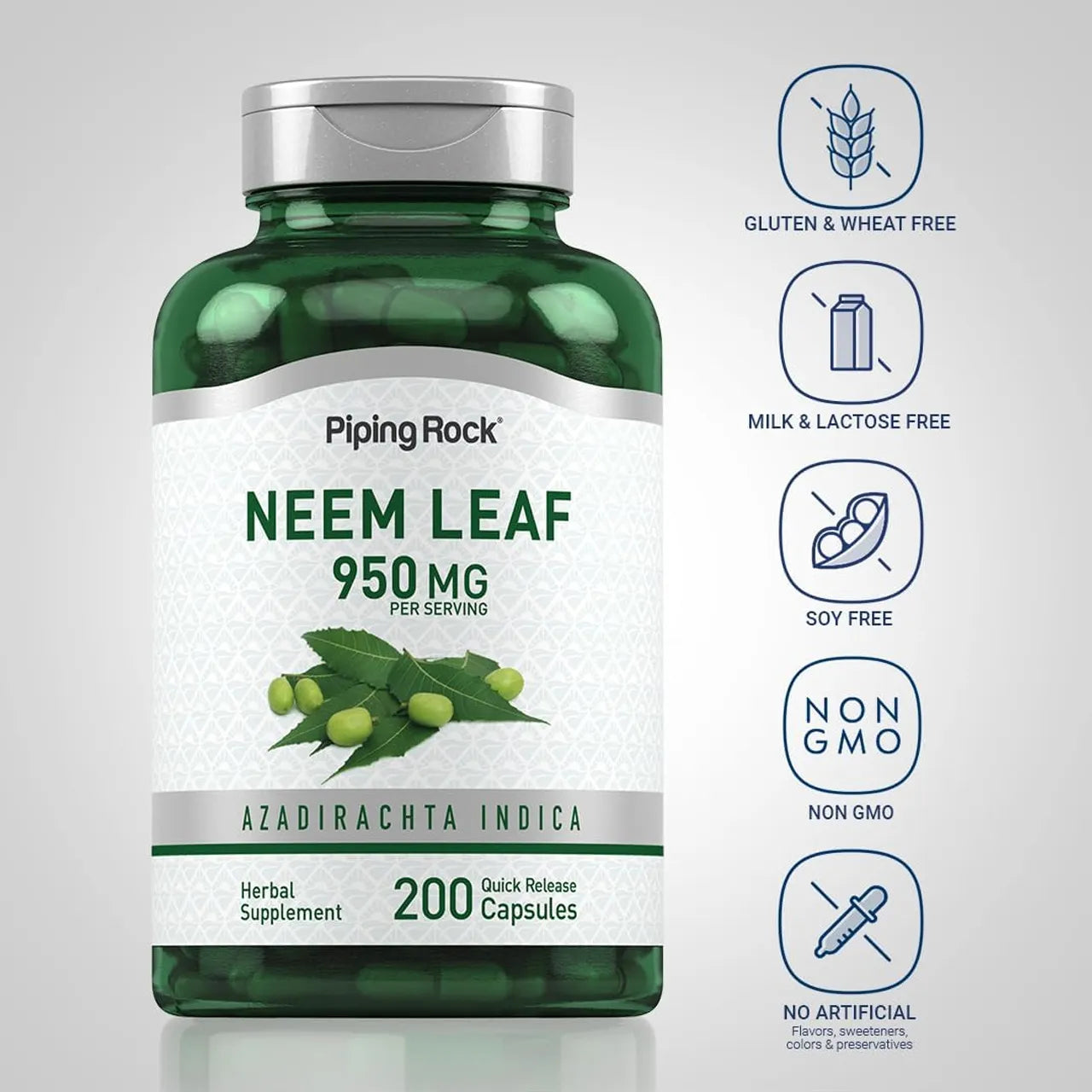 Neem Leaf 950 mg 200 Capsules