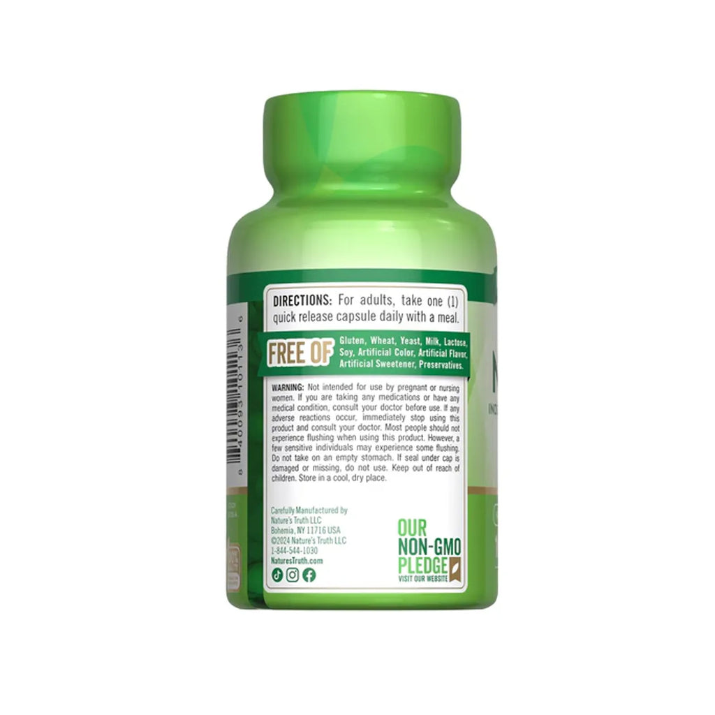 Niacin 500 mg 100 Capsules