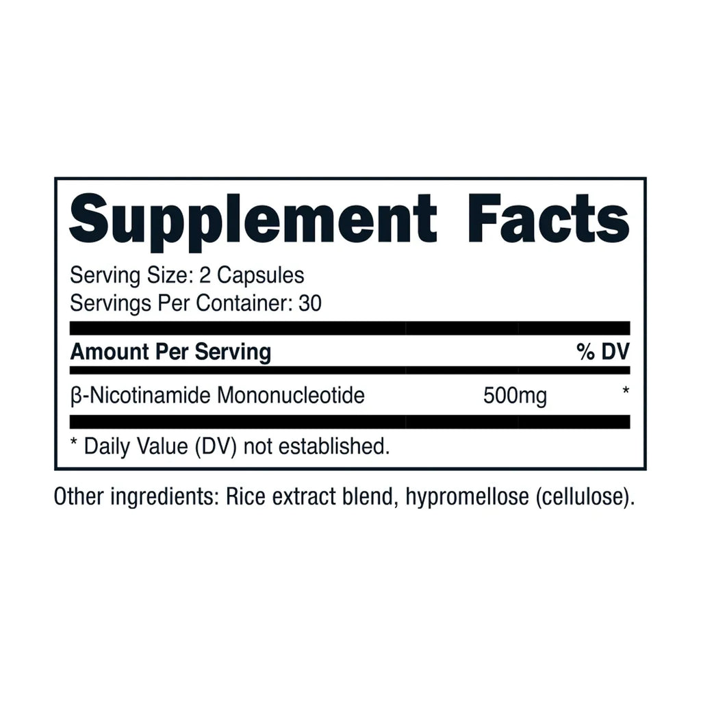 NMN 500 mg 30 Capsules