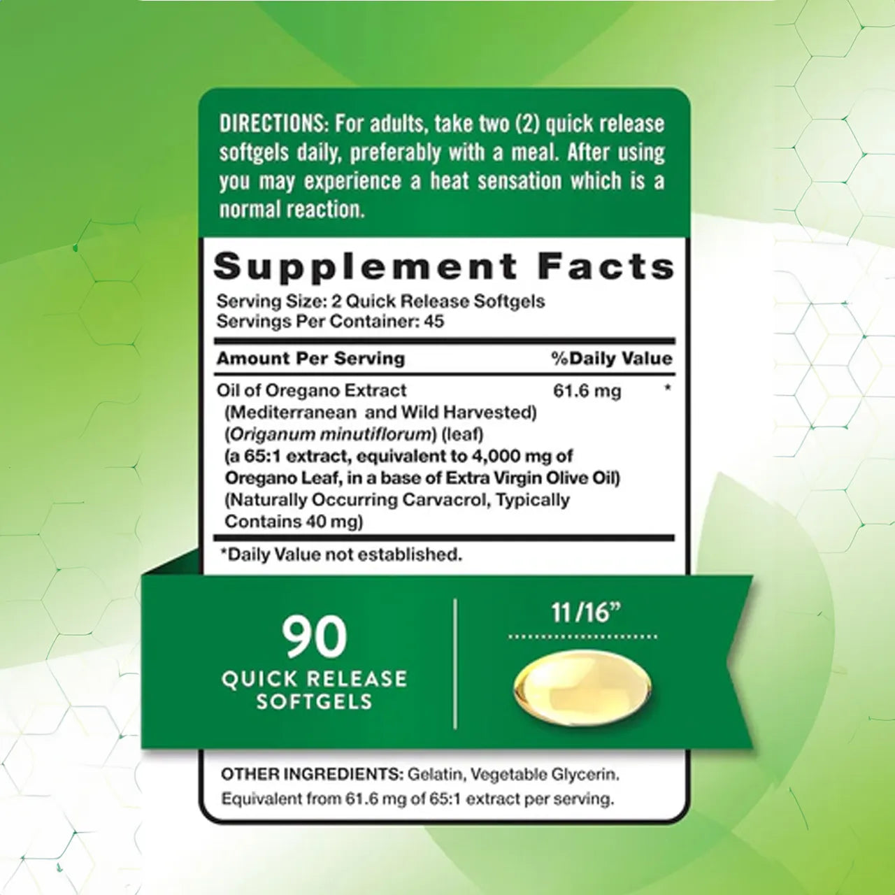 Oil of Oregano 90 SOFTGELS