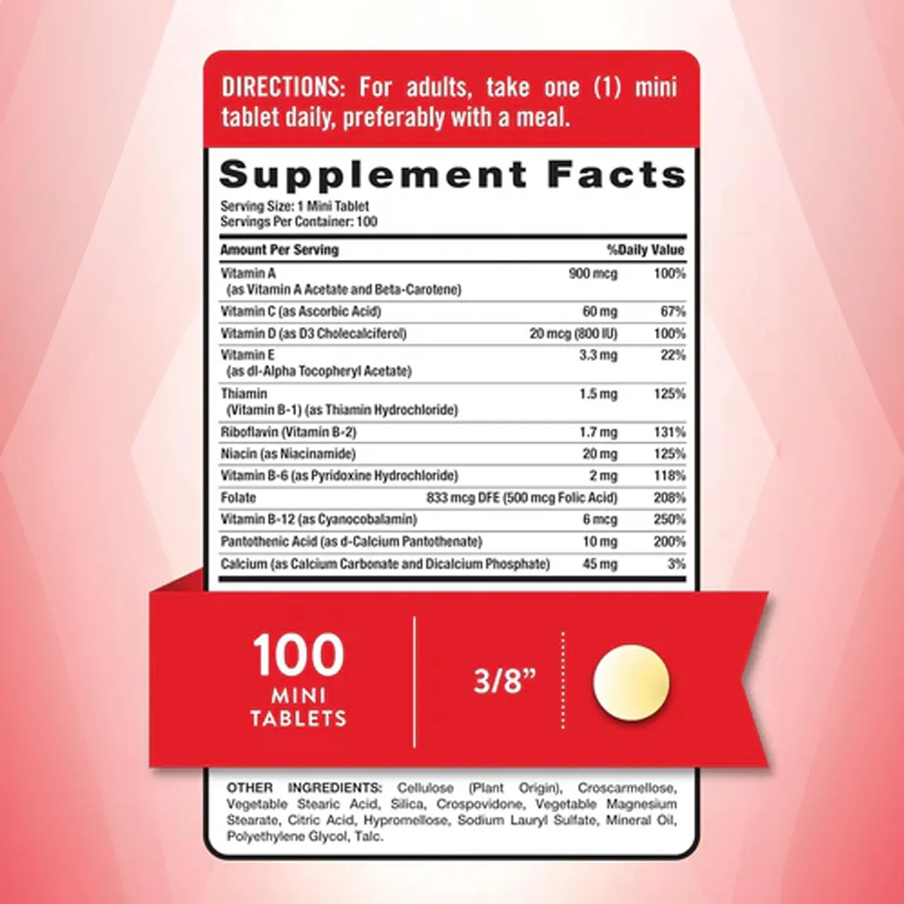 One Daily 100 Tablets