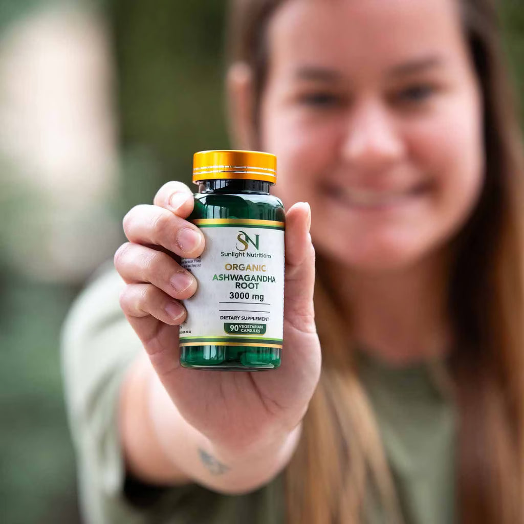 Organic Ashwagandha Root 3000 mg 90 Capsules