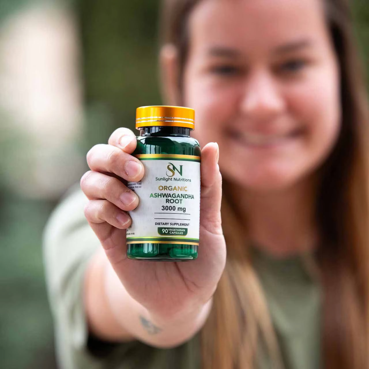 Organic Ashwagandha Root 3000 mg 90 Capsules