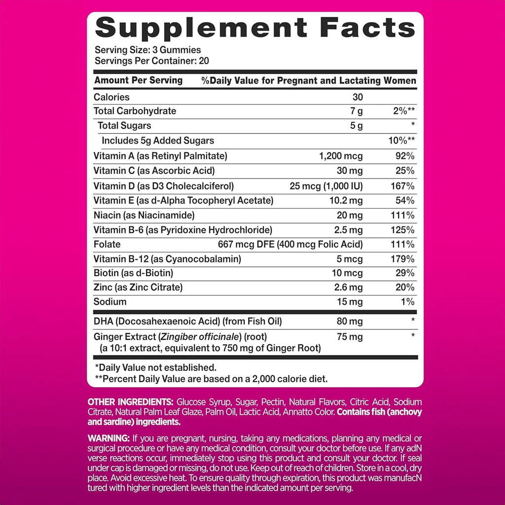 Prenatal Multi 60 gummies