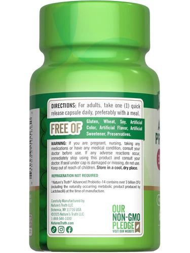 Advanced Probiotic-14 3 BILLION CFU 60 Capsules