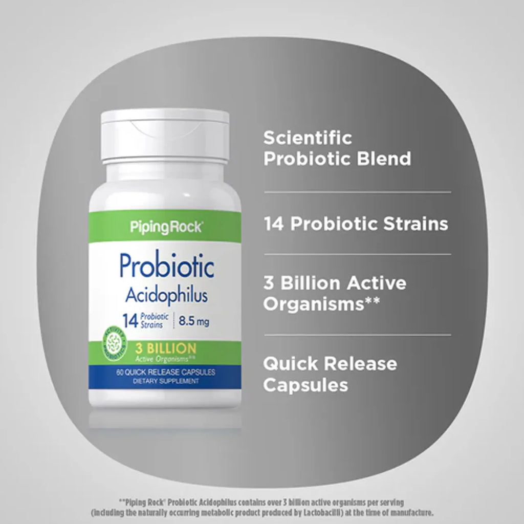 Probiotic Acidophilus 3 BILLION 60 Capsules