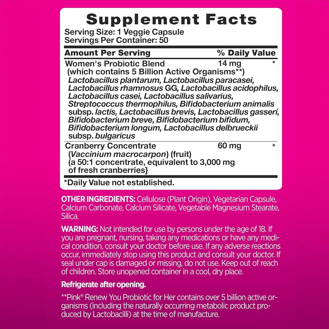 Probiotic For Her 50 Capsules