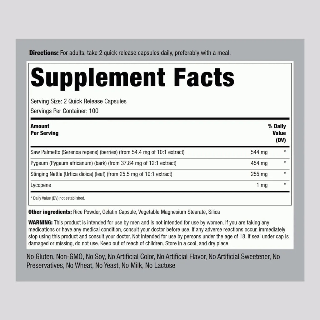 ProstAid Herbal Complex 200 Capsules